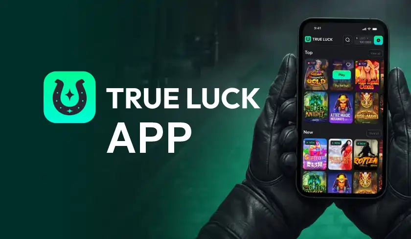 Capture d'écran de l'app TrueLuck Casino